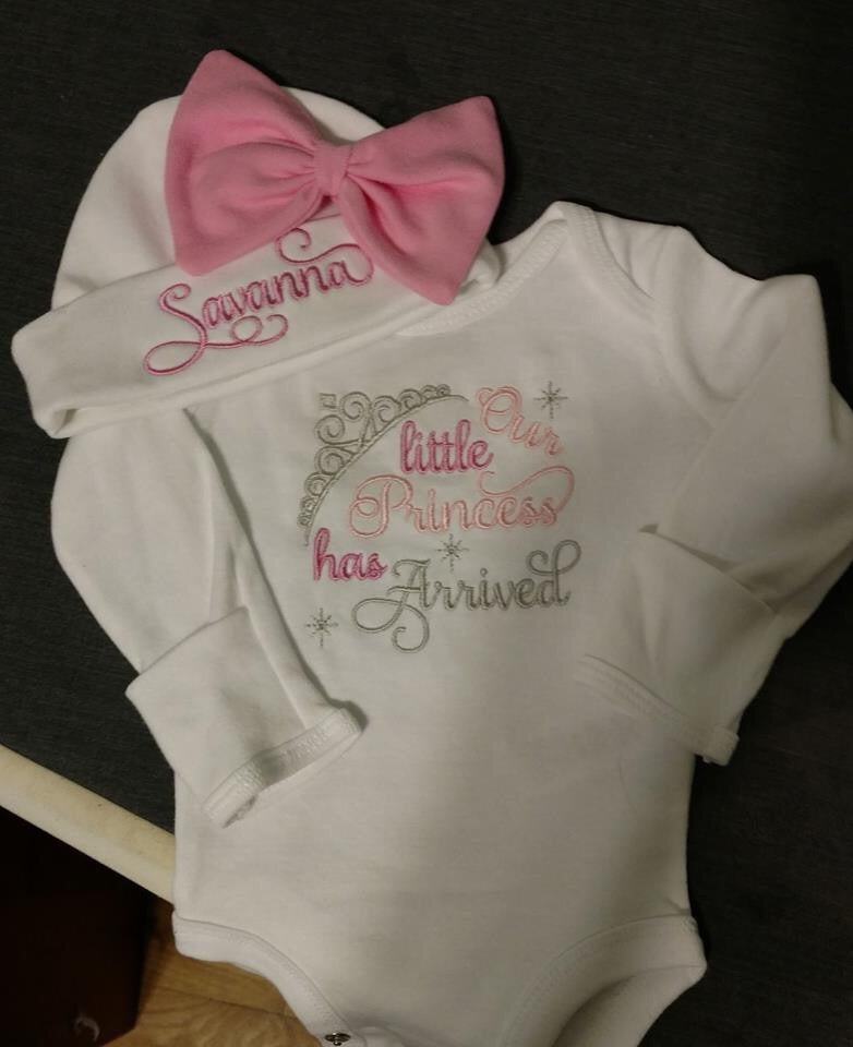 Embroidered Newborn Onesie