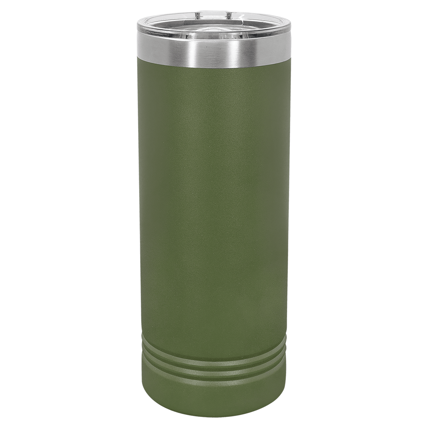 Customized engraved 22 ounce skinny tumblers with slider lid