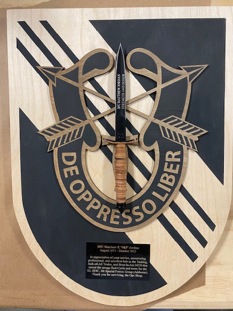 Fifth Group , Special Forces Wooden Plaque